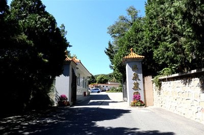温泉墓园景色